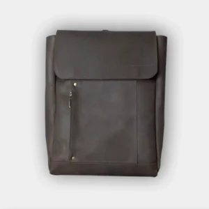 класичний шкіряний рюкзак, класичний рюкзак з натуральної шкіри крейзі хорс, класичний офісний рюкзак лоя ноутбука