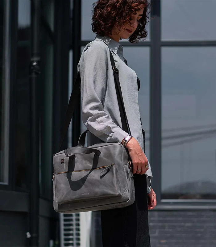 Сумка для ноутбука Apple зручний хендмейд аксесуар для ділових бізнес-зустрічей виготовлена зі шкіри хорошої якості