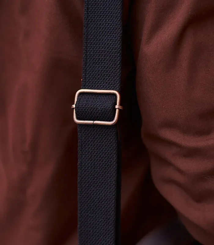 Зручний репсовий ремінь на плече з надійною металевою пряжкою від шкіряної сумки для ноутбука Apple, Dell, Lenovo, Xiaomi, Microsoft