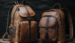 Сучасні модні великі рюкзаки для щоденного використання і зберігання техніки з натуральної шкіри високої якості з унікальним дизайном