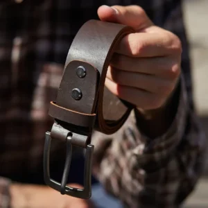 Мінімалістичний ремінь з натуральної шкіри Crazy Horse з класичним дизайном і якісною металевою пряжкою